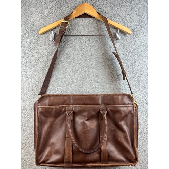 COACH Vintage Messenger Bag Briefcase Brown Leather Metropolitan Satchel Tote - Picture 1 of 10